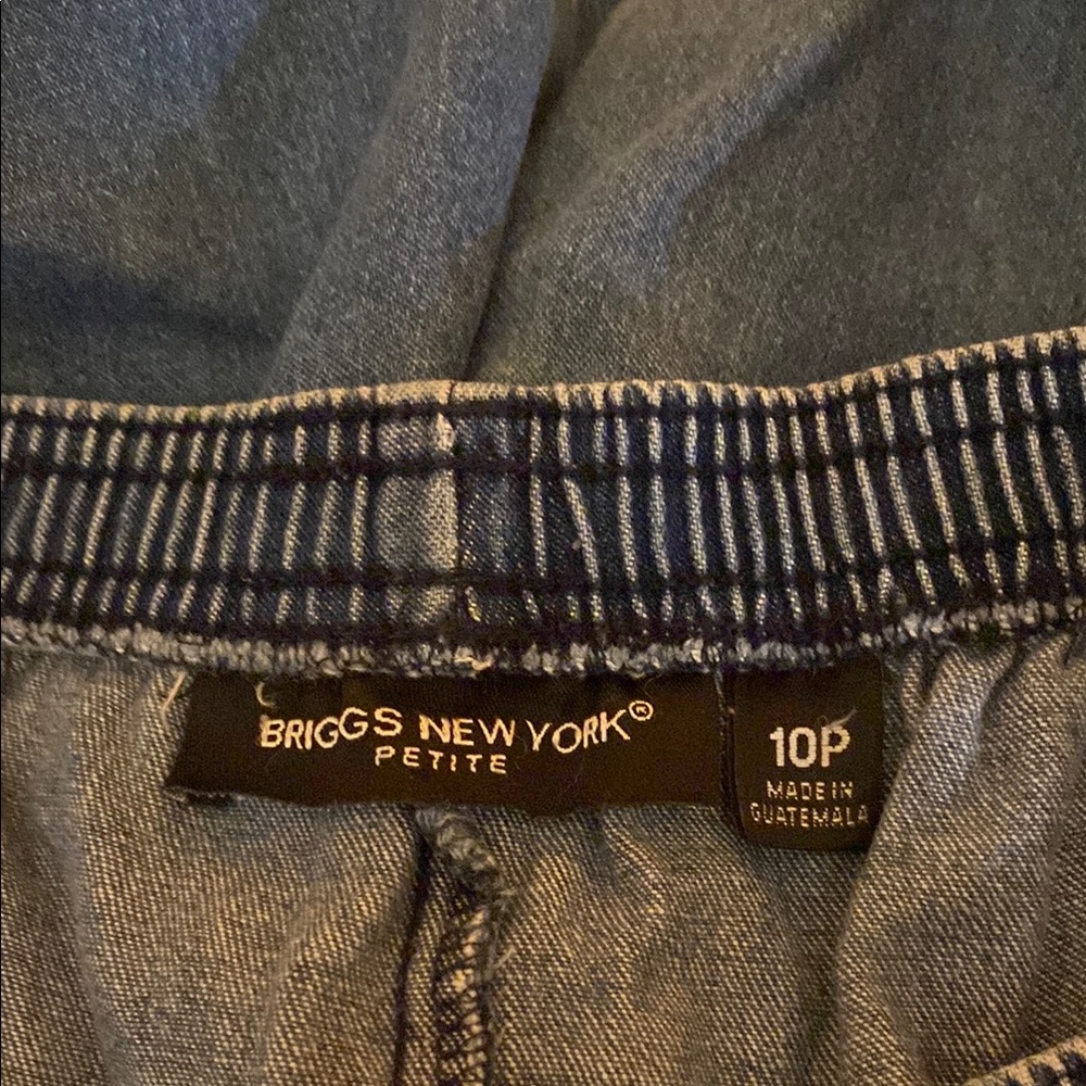 Briggs New York Jeans Size 10P Elastic Waist Good Condition